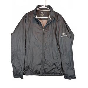 Sunice Storm Black Full Zip Lightweight Windbreaker Jacket Mens Large